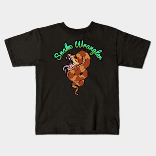 Snake Wrangler Broad Banded Copperhead Kids T-Shirt